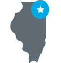 Graphic of Chicago office location
