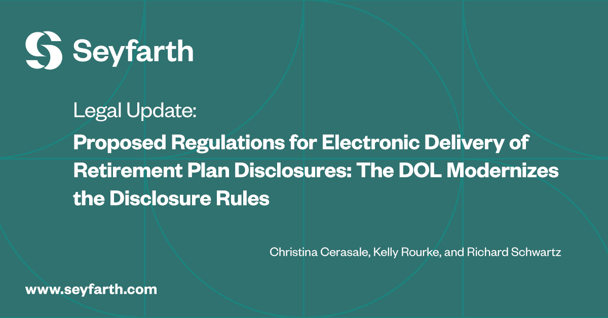 Proposed Regulations for Electronic Delivery of Retirement Plan