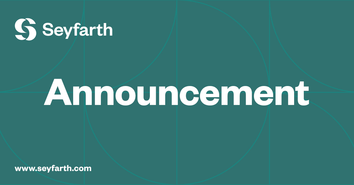 Seyfarth to Sponsor CRE Finance Council 2023 January Conference